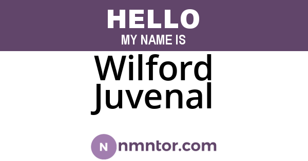 Wilford Juvenal