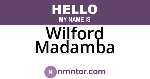 Wilford Madamba
