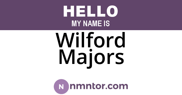 Wilford Majors