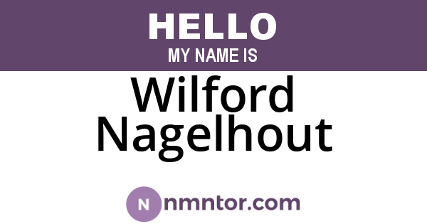 Wilford Nagelhout