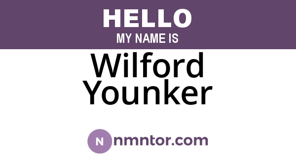 Wilford Younker