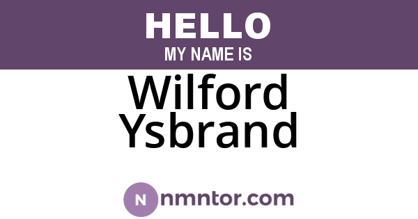Wilford Ysbrand