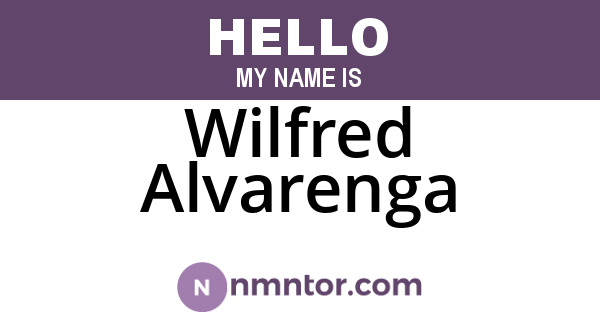 Wilfred Alvarenga
