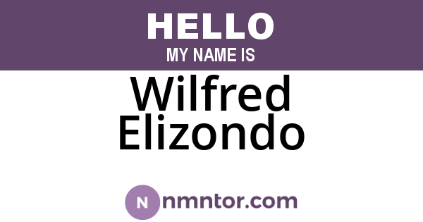 Wilfred Elizondo