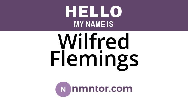 Wilfred Flemings