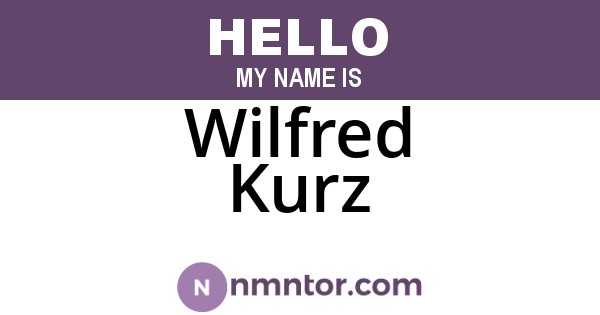 Wilfred Kurz