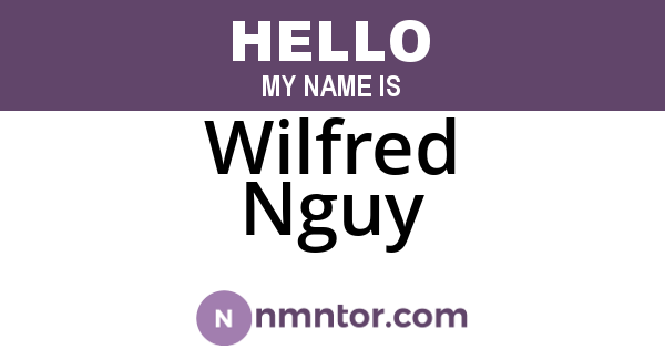 Wilfred Nguy