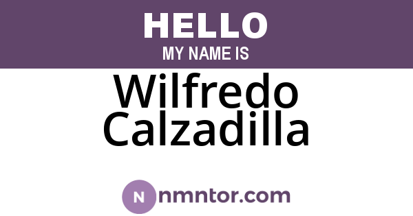 Wilfredo Calzadilla