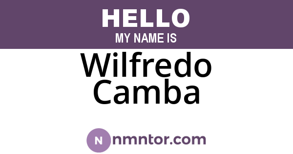 Wilfredo Camba