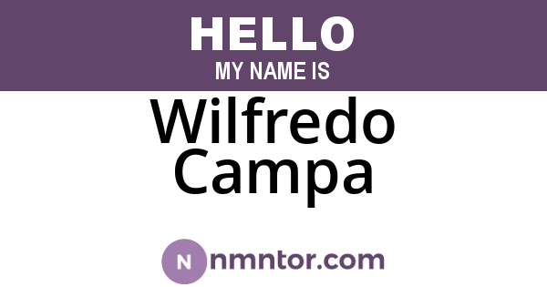 Wilfredo Campa