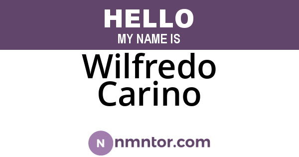 Wilfredo Carino