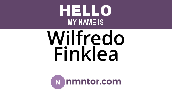 Wilfredo Finklea