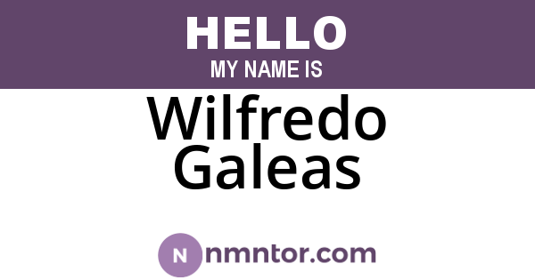 Wilfredo Galeas