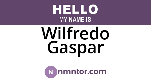 Wilfredo Gaspar