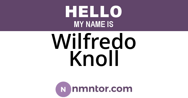 Wilfredo Knoll