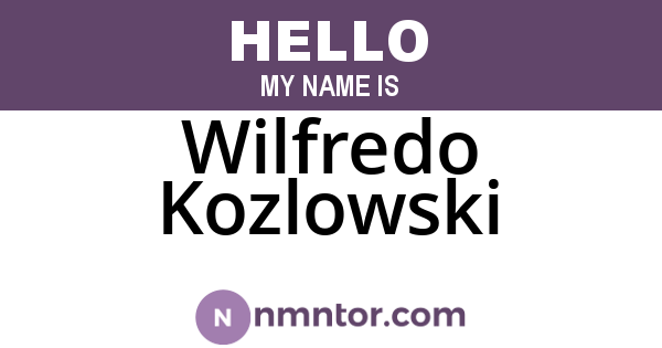 Wilfredo Kozlowski