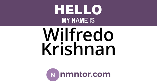 Wilfredo Krishnan