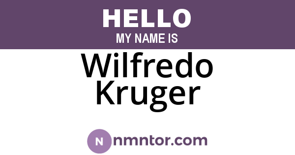 Wilfredo Kruger