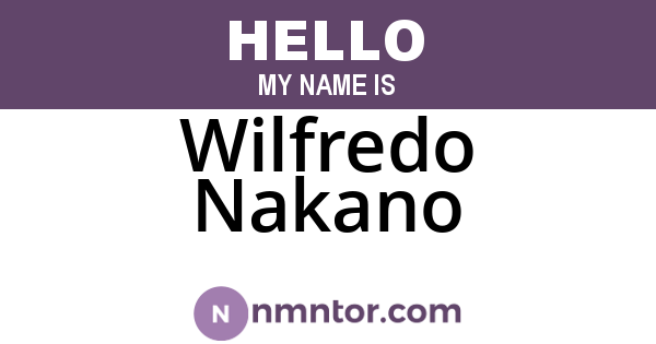 Wilfredo Nakano
