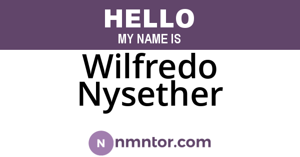 Wilfredo Nysether