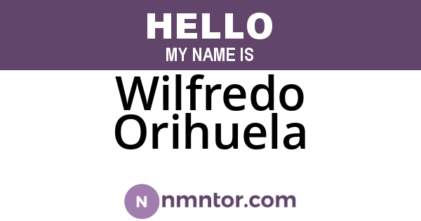 Wilfredo Orihuela