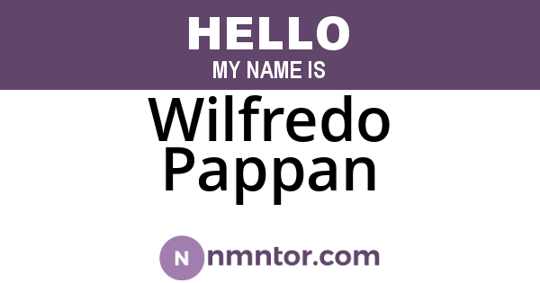 Wilfredo Pappan