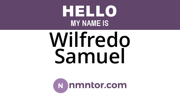 Wilfredo Samuel