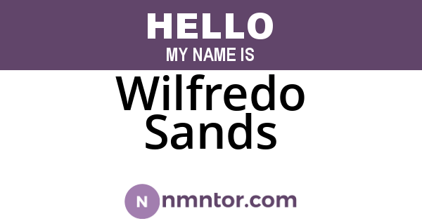 Wilfredo Sands