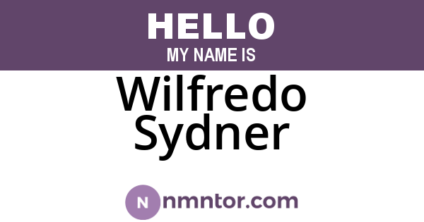 Wilfredo Sydner