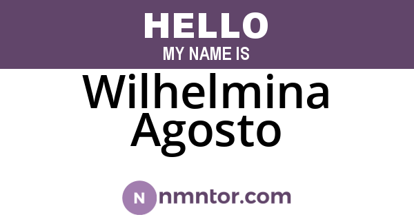 Wilhelmina Agosto