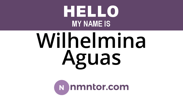 Wilhelmina Aguas