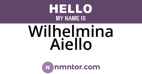 Wilhelmina Aiello