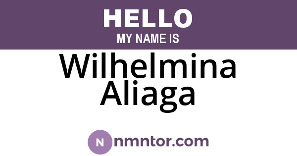 Wilhelmina Aliaga