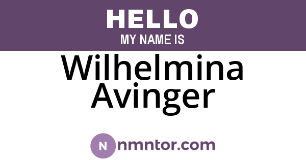 Wilhelmina Avinger