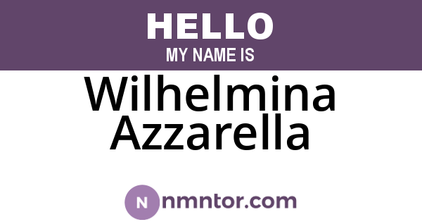 Wilhelmina Azzarella