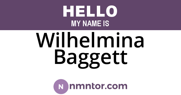 Wilhelmina Baggett