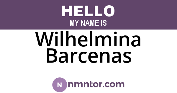 Wilhelmina Barcenas