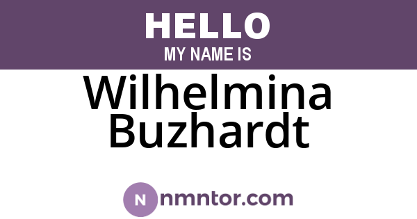 Wilhelmina Buzhardt