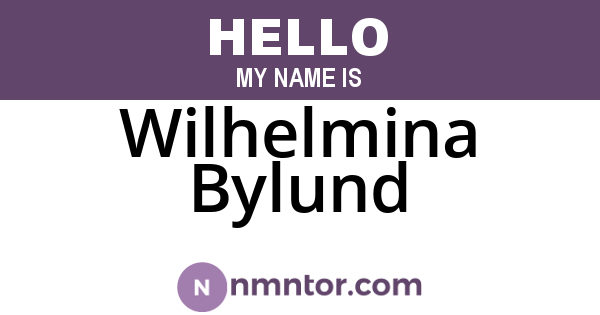 Wilhelmina Bylund