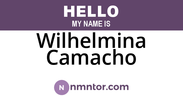 Wilhelmina Camacho