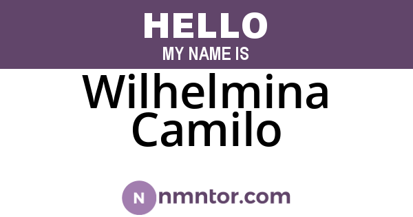 Wilhelmina Camilo