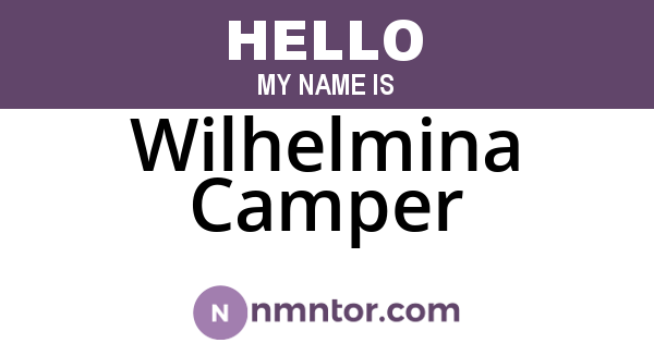 Wilhelmina Camper