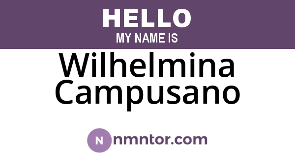 Wilhelmina Campusano