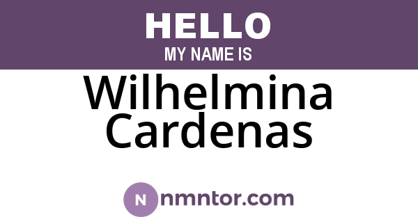 Wilhelmina Cardenas