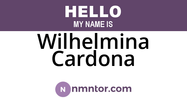 Wilhelmina Cardona