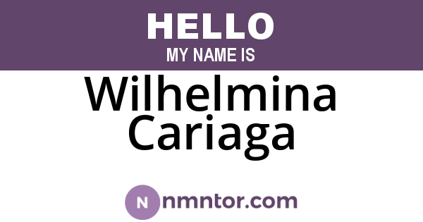 Wilhelmina Cariaga