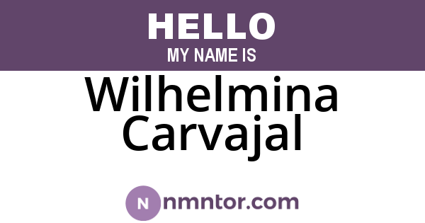Wilhelmina Carvajal