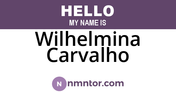 Wilhelmina Carvalho