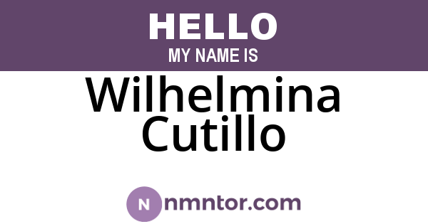 Wilhelmina Cutillo