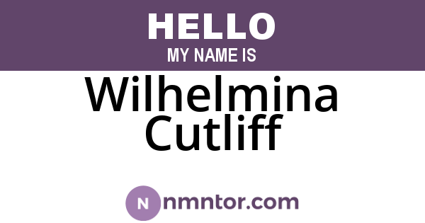 Wilhelmina Cutliff
